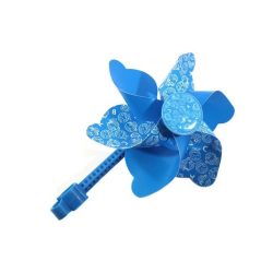 SZÉLFORGÓ SZÉLKERÉK GYERMEK KERÉKPÁRRA KÉK 20/16CM