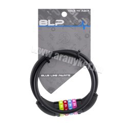 Kerékpár Zár 4 kombinációs számzár Fekete 8x650mm