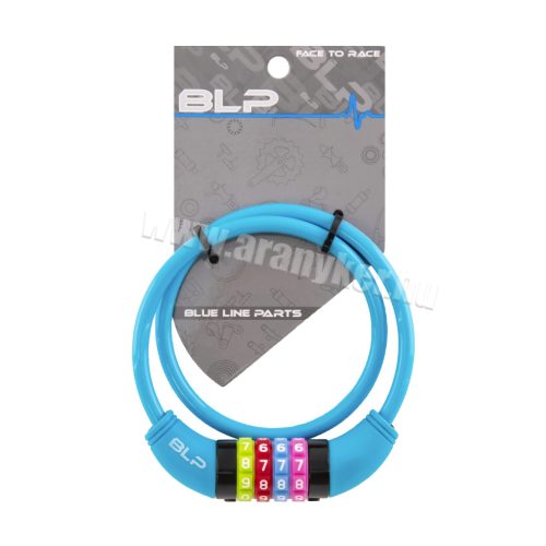 Kerékpár Zár 4 kombinációs számzár Kék 8x650mm