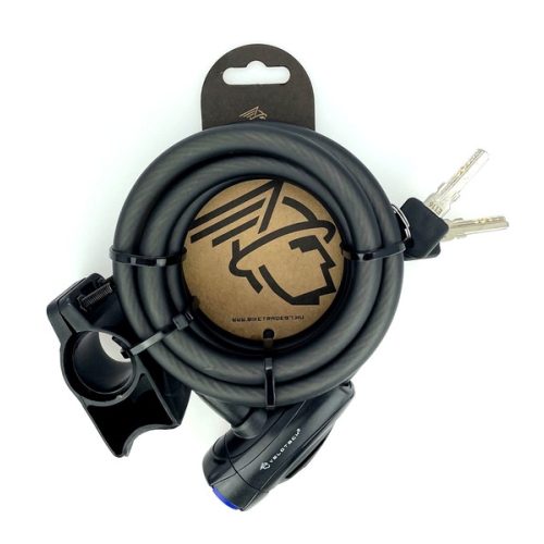 Kerékpár Zár Velotech 12x1800mm Füstszínű