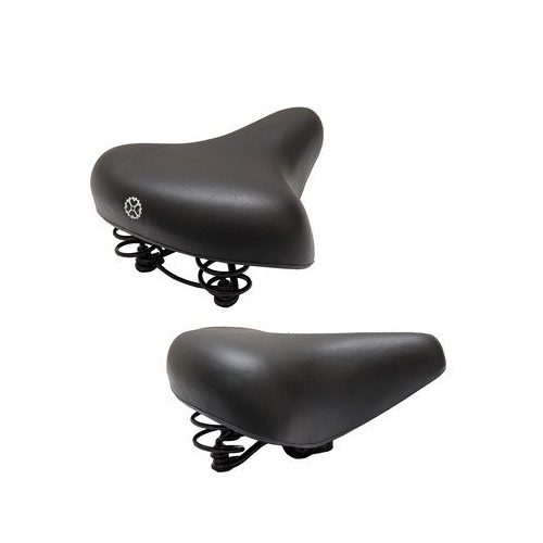 KERÉKPÁR NYEREG RUGÓS FEKETE