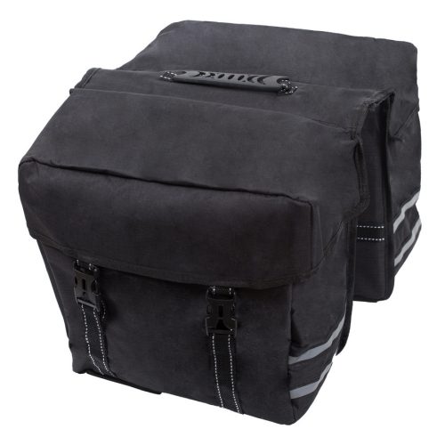 Kerékpáros Táska csomagtartóra 2 részes fekete