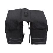 Kerékpáros Táska csomagtartóra 2 részes fekete