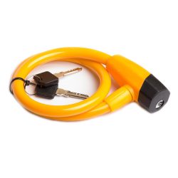 Kerékpár Zár egyenes kulcsos Narancssárga 12x650mm