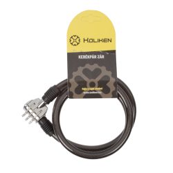 Kerékpár Zár 3 kombinációs számzár fekete 8x1000mm