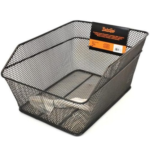  Kerékpár kosár hátsó csomagtartóra fekete L VeloGo 