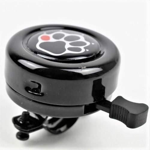 KERÉKPÁR CSENGŐ FEKETE MANCS