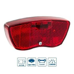  Kerékpár hátsó lámpa 3 led Reflektoros csomagtartóra