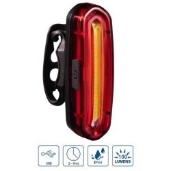  Kerékpár hátsó lámpa VeloGo USB 100LM (COB)led