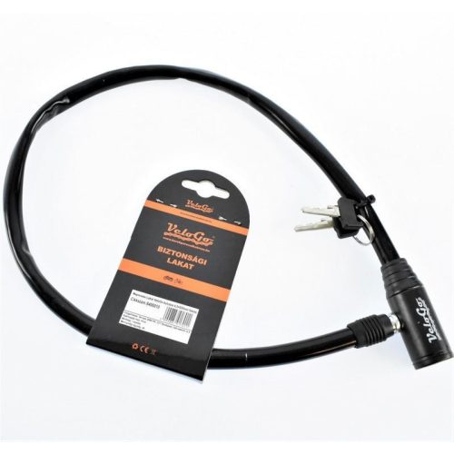 Kerékpár Zár egyenes kulcsos VeloGo 4,5x650mm