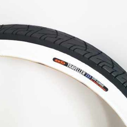 Kerékpár külső gumi 26'x2,125 CST C1218 Cruiser fehér oldal